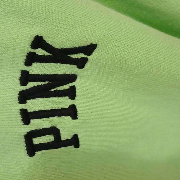 Bright green reversible sherpa coat by Pink - Picture 2 of 5